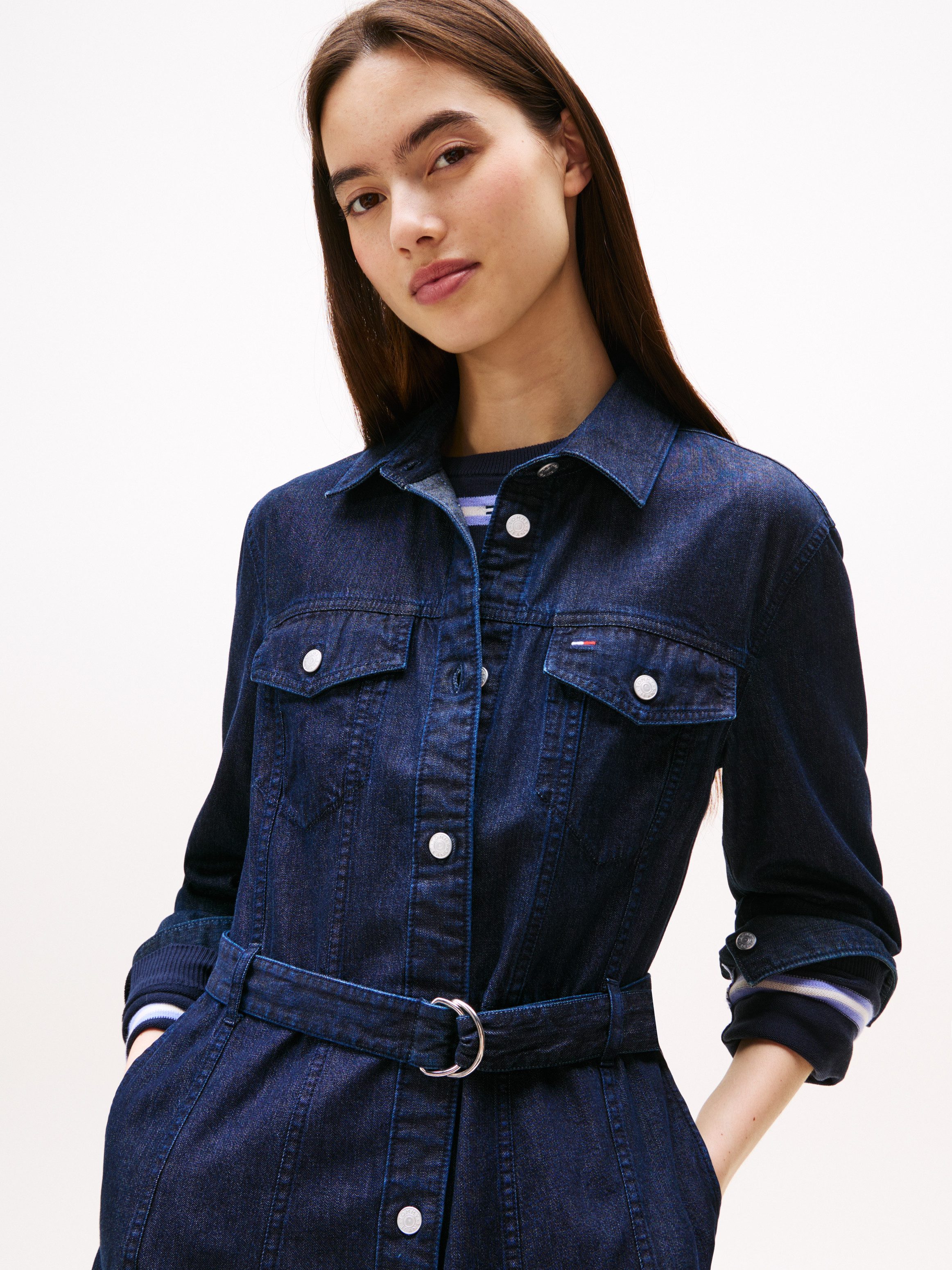 Tommy Jeans Jeanskleid DENIM BELTED DRESS günstig online kaufen