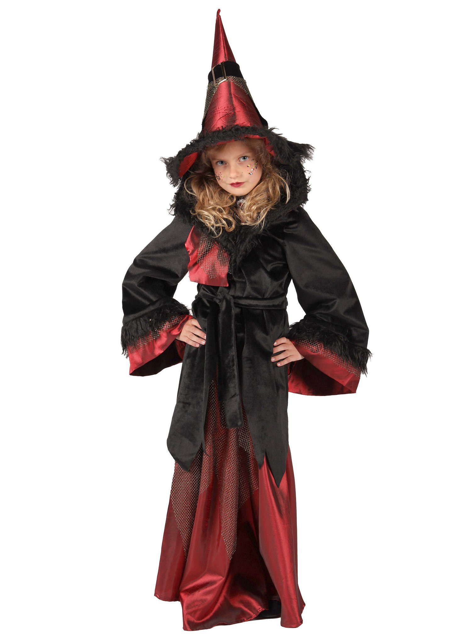 Hexen-Kostüm Brockenhexe - Halloween Kostüm Kinder Mädchen
