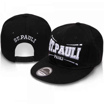 Ware aus aller Welt Snapback Cap Flatbrim Cap bestickt mit St. Pauli Farbe: schwarz