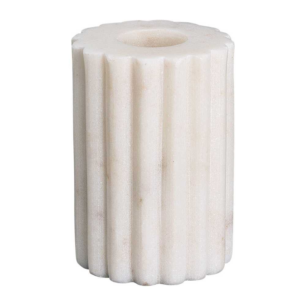 Greengate Kerzenhalter Greengate Kerzenhalter MARBLE Weiß Marmor 7 cm