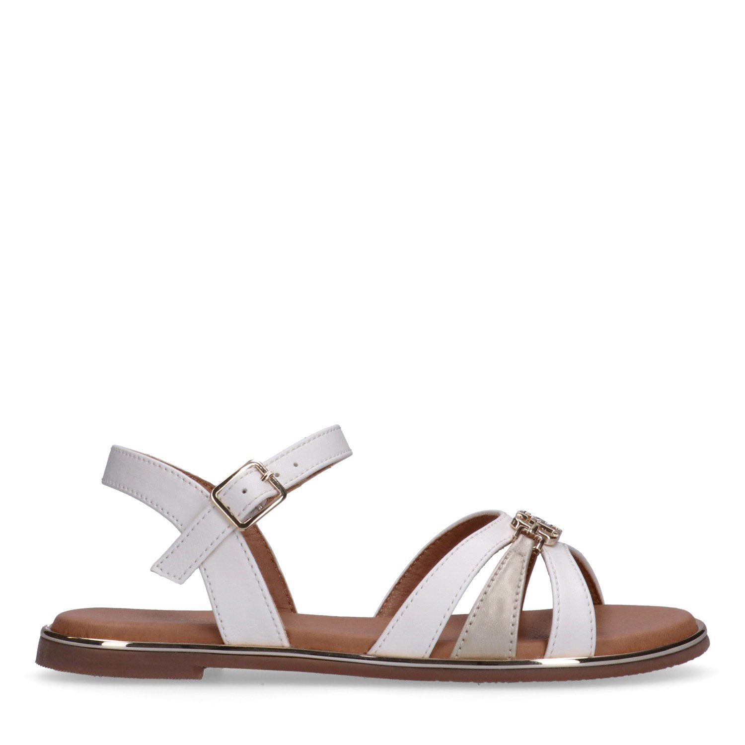 Tommy Hilfiger Riemchensandale Sandalette, Festtagsschuh, Sommerschuh mit Schnallenverschluss