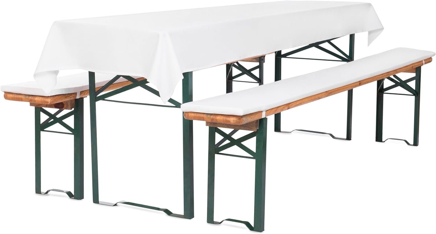 TexDeko Bankauflage Bierbankauflagen-Set mit Tischdecke 100x250cm günstig online kaufen