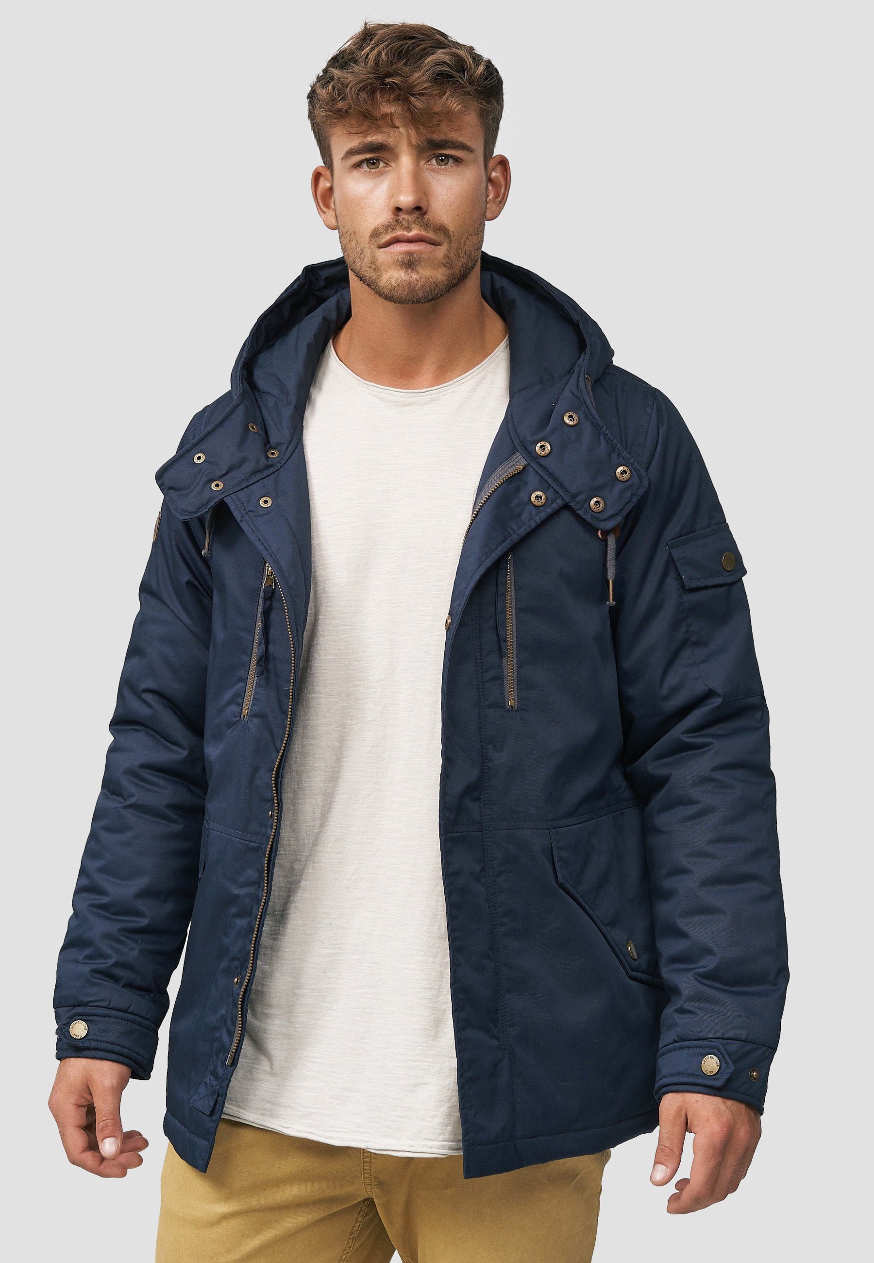 Indicode Parka Navy Elmhurts