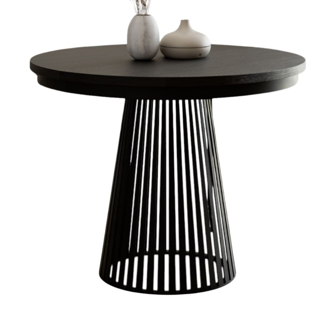 Compleo Esstisch Rund, Säulengestell mit Rillenstruktur DAST (TOPSELLER), A günstig online kaufen