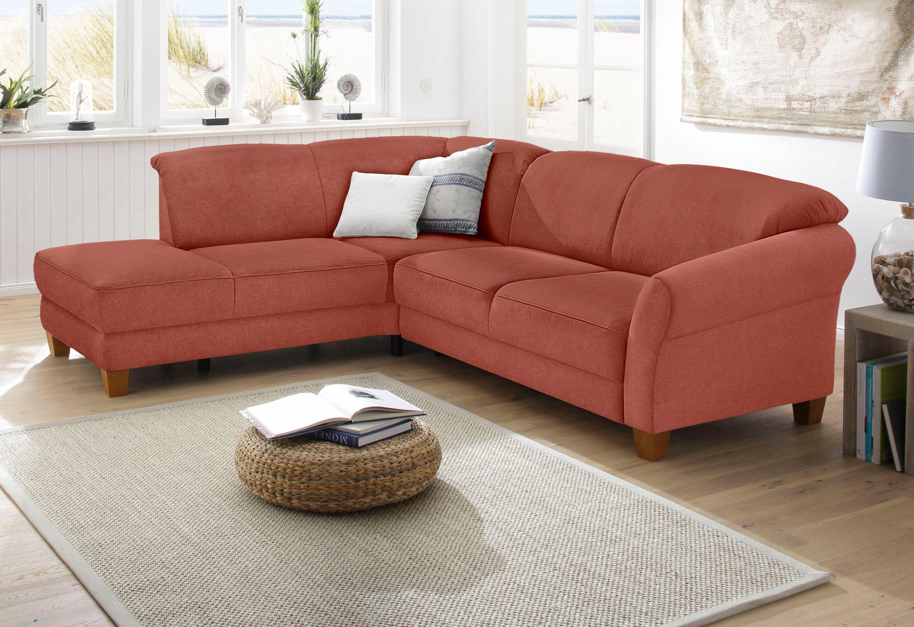 Home affaire Ecksofa "Gotland L-Form" wahlweise mit Sitztiefenverstellung + günstig online kaufen