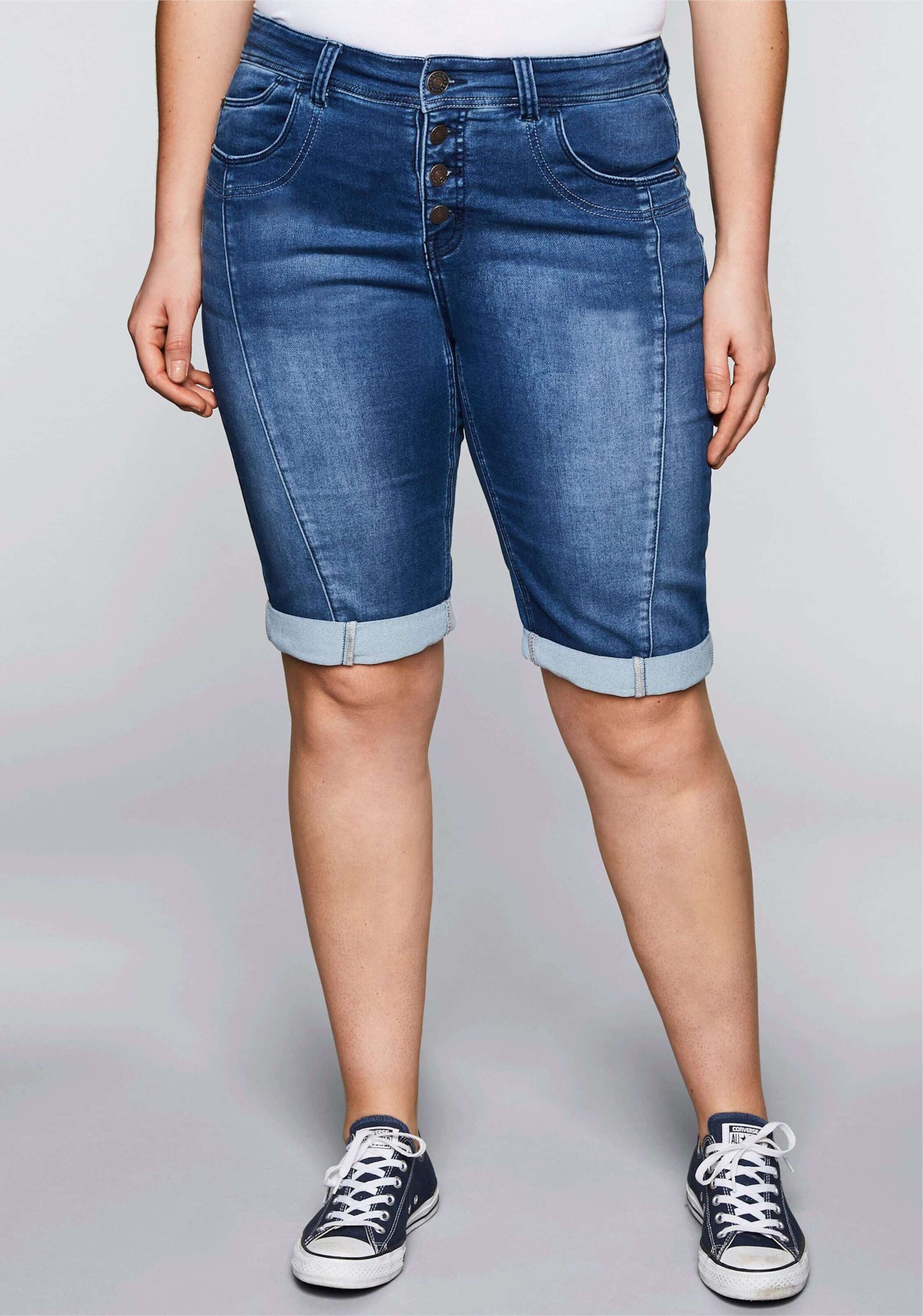 Sheego Shorts Jeansbermudas