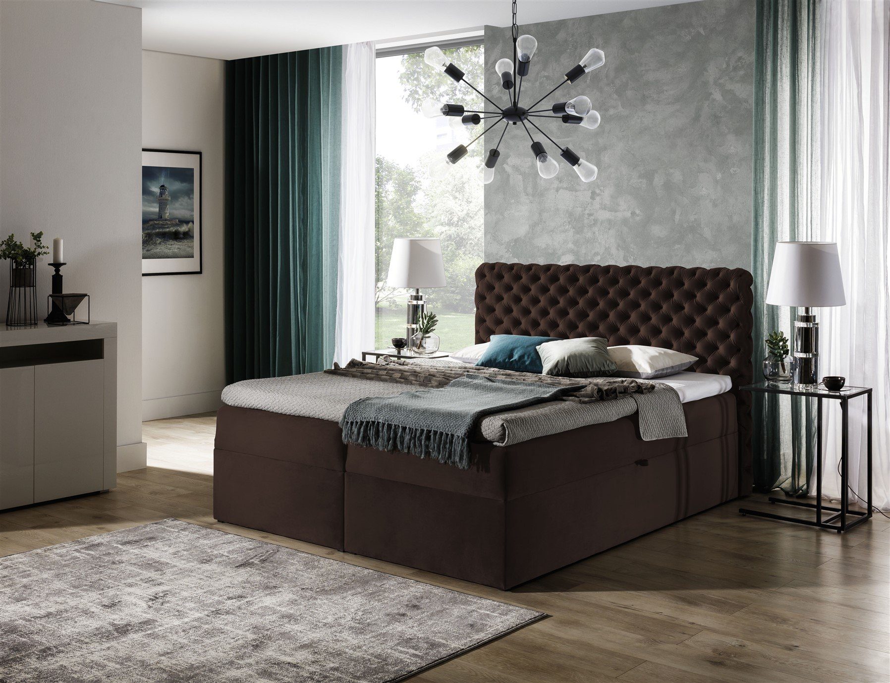 Fun Möbel Boxbett Schlafzimmerbett WILLIAM in günstig online kaufen