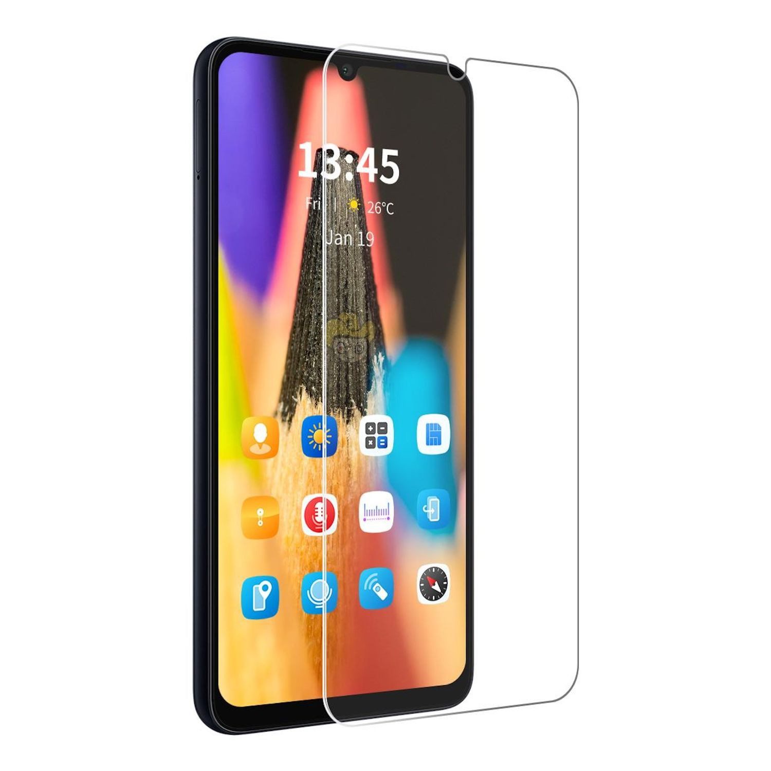 Wigento Handyhülle Für Motorola Moto G06 4G 1x 2.5D 9H Hart Glas Display Schutzglas Folie, 0,26mm 9H 2.5D Hart Glas Folie, hoher Schutz
