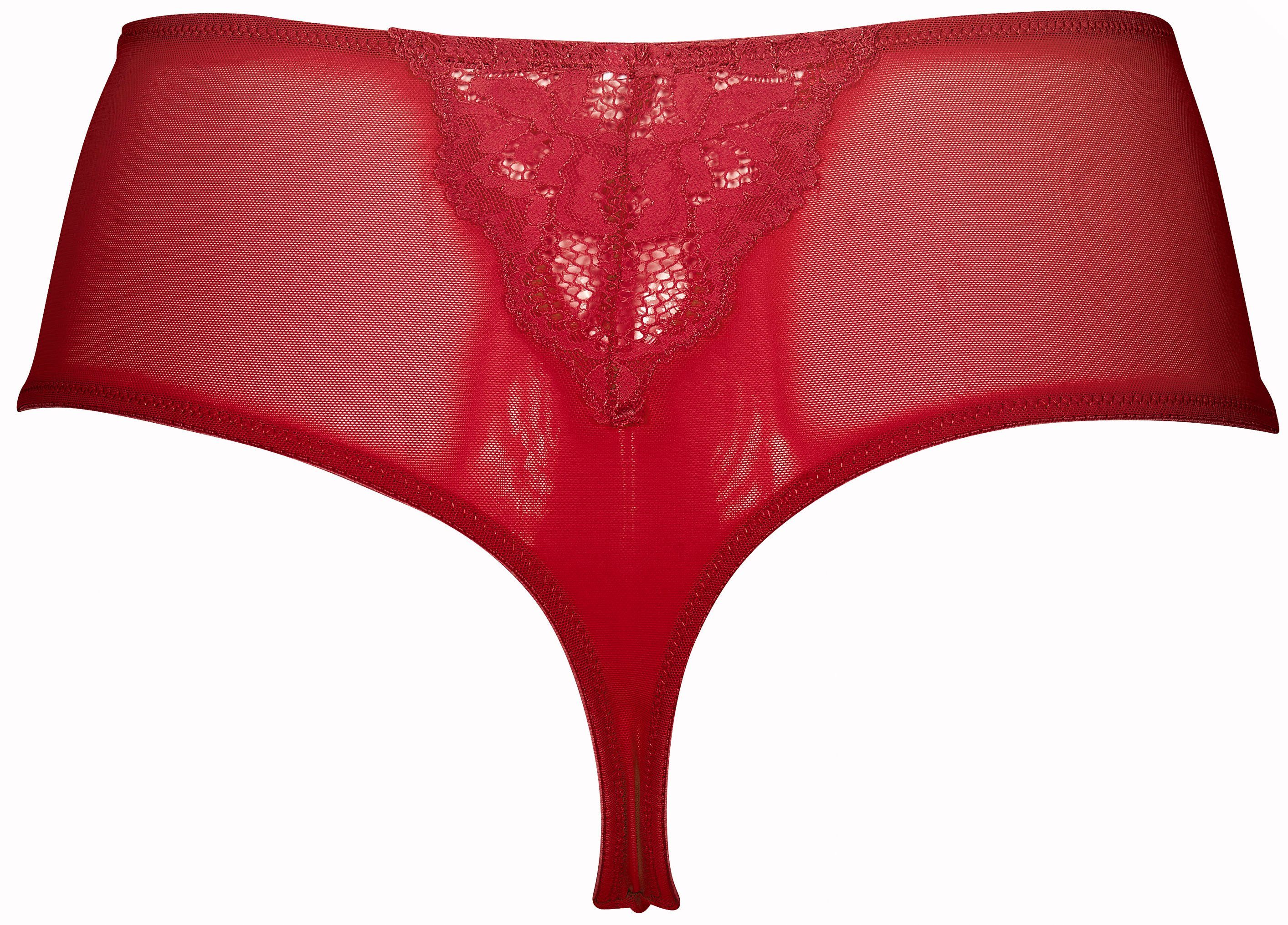 recyceltem & Material Eden Red Bo After High-Waist-String Teilweise up aus D-cup