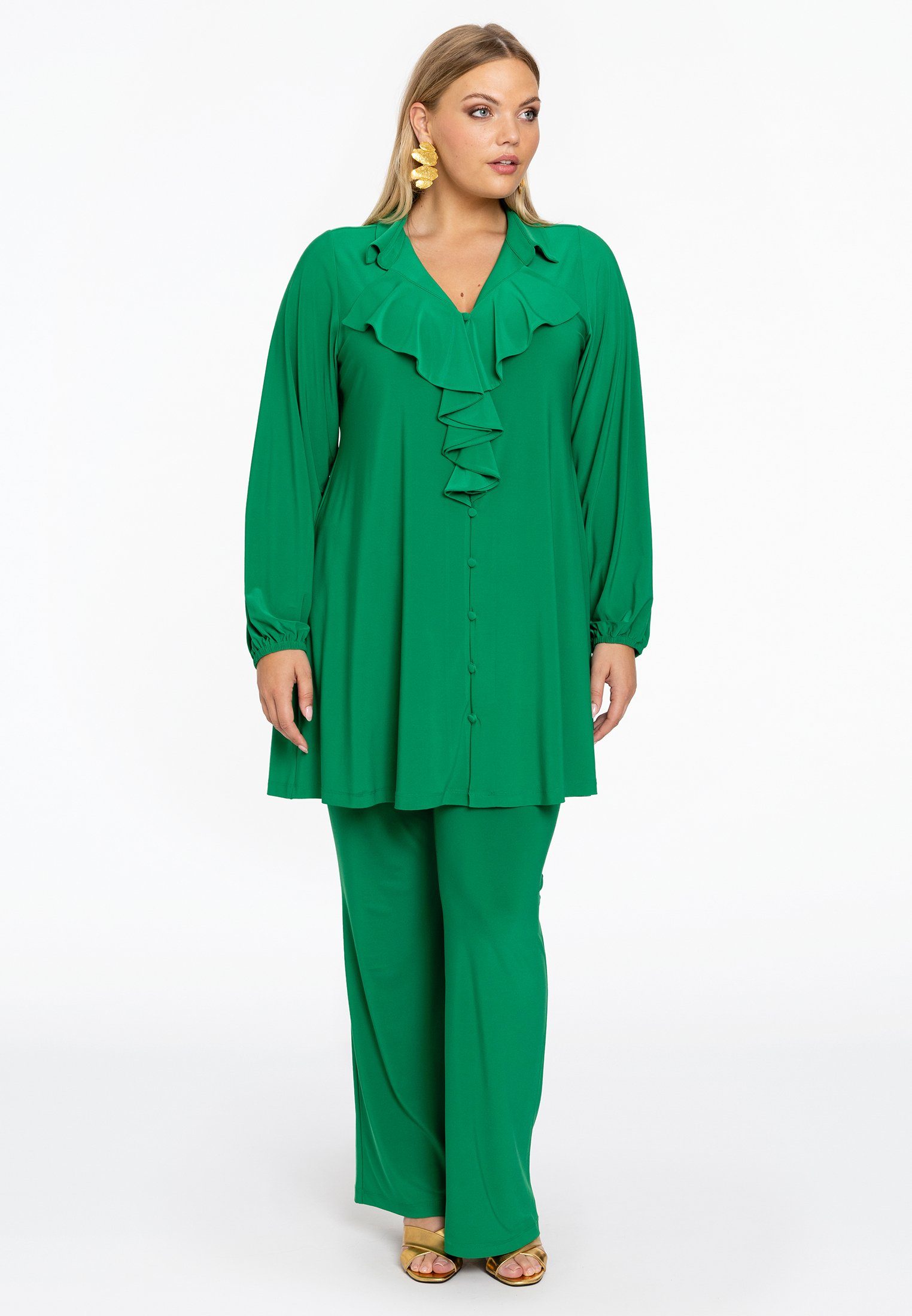 YOEK Blusentop Damen Bluse Große Größen