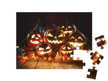 puzzleYOU Puzzle Halloween-Kürbisse, 48 Puzzleteile, puzzleYOU-Kollektionen Festtage
