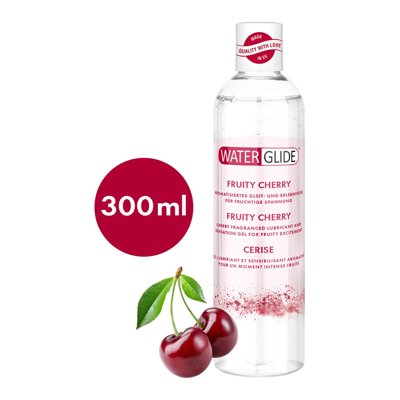 EIS Stimulationsgel EIS Waterglide 'Kirsche', 300ml, Gleit-& Erlebnisgel, wasserbasiert, 0-tlg.