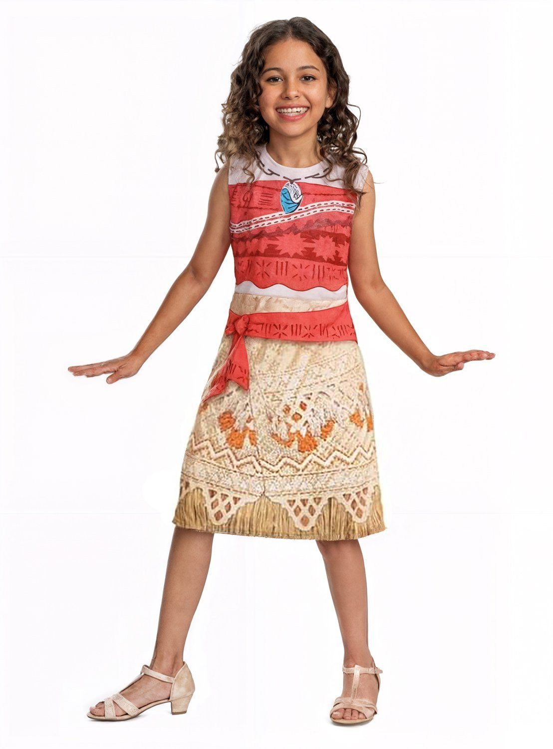 Metamorph Kostüm Vaiana 2 – Kostüm für Kinder, Kostümkleid der Südsee-Prinzessin von Disney
