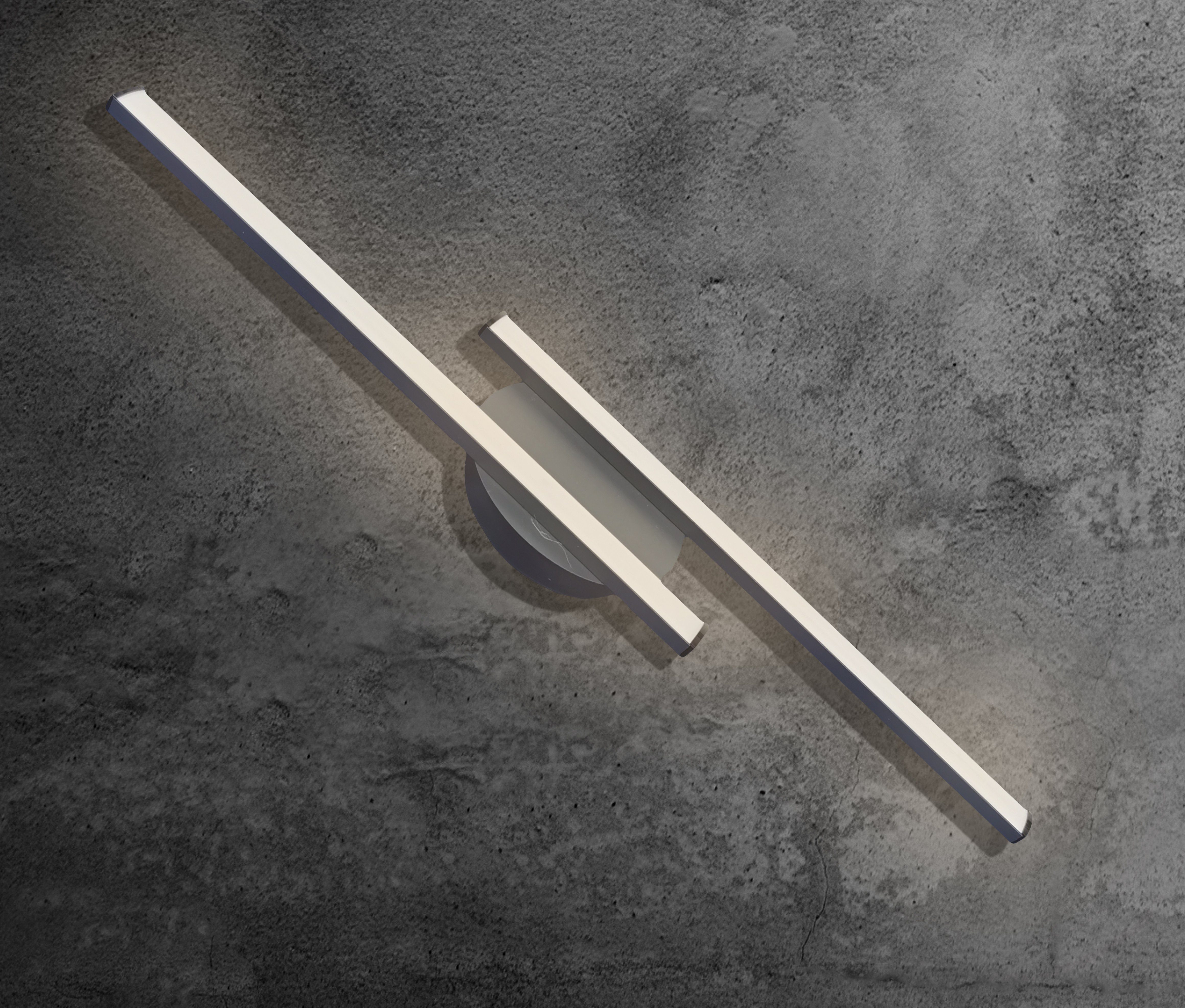 Briloner Leuchten LED Deckenleuchte, 3158B Design LED-Deckenleuchte Serie *STRAIGHT* 2 Flammen - modern & chic in zwei parallel versetzten Leuchtenarmen - Deckenlichtleisten - Deckenlampe - 2x 5 Watt LED Modul, 2x 500 Lumen 3000K warmweiß Anthrazit Schwarz