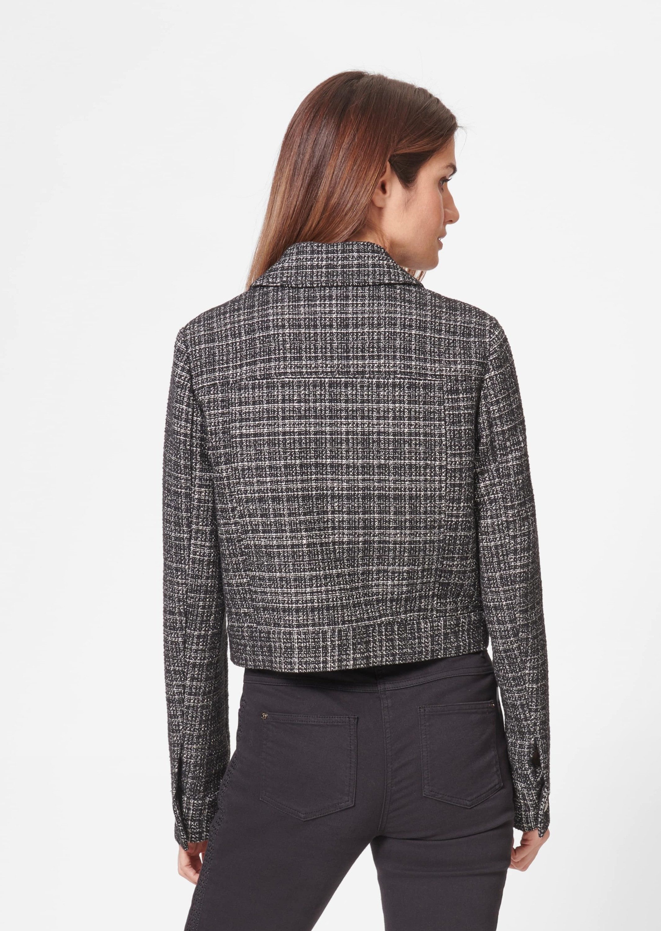 MADELEINE Outdoorjacke Kurze Tweedjacke