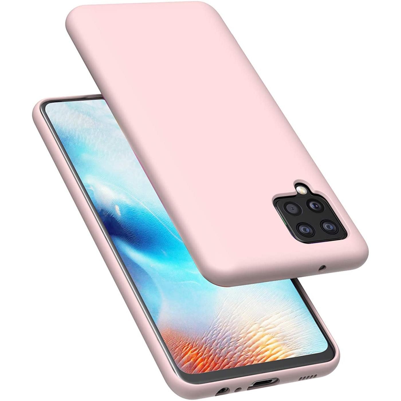 CoolGadget Handyhülle Silikon Case für das Samsung Galaxy A22 4G / M32 / M22 Slim TPU Cover 6,4 Zoll, Weiche Schutz Hülle mit Innen Fleece aus Stoff Handy Tasch – Bild 2 von 5
