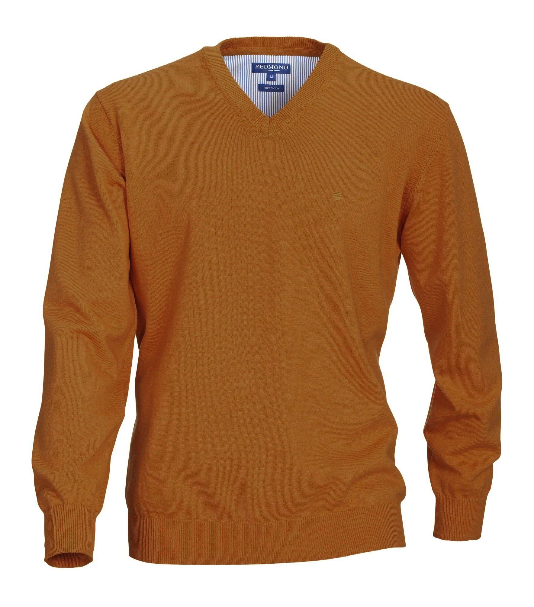 Redmond V-Ausschnitt-Pullover 600 Gelb/Orange (400)