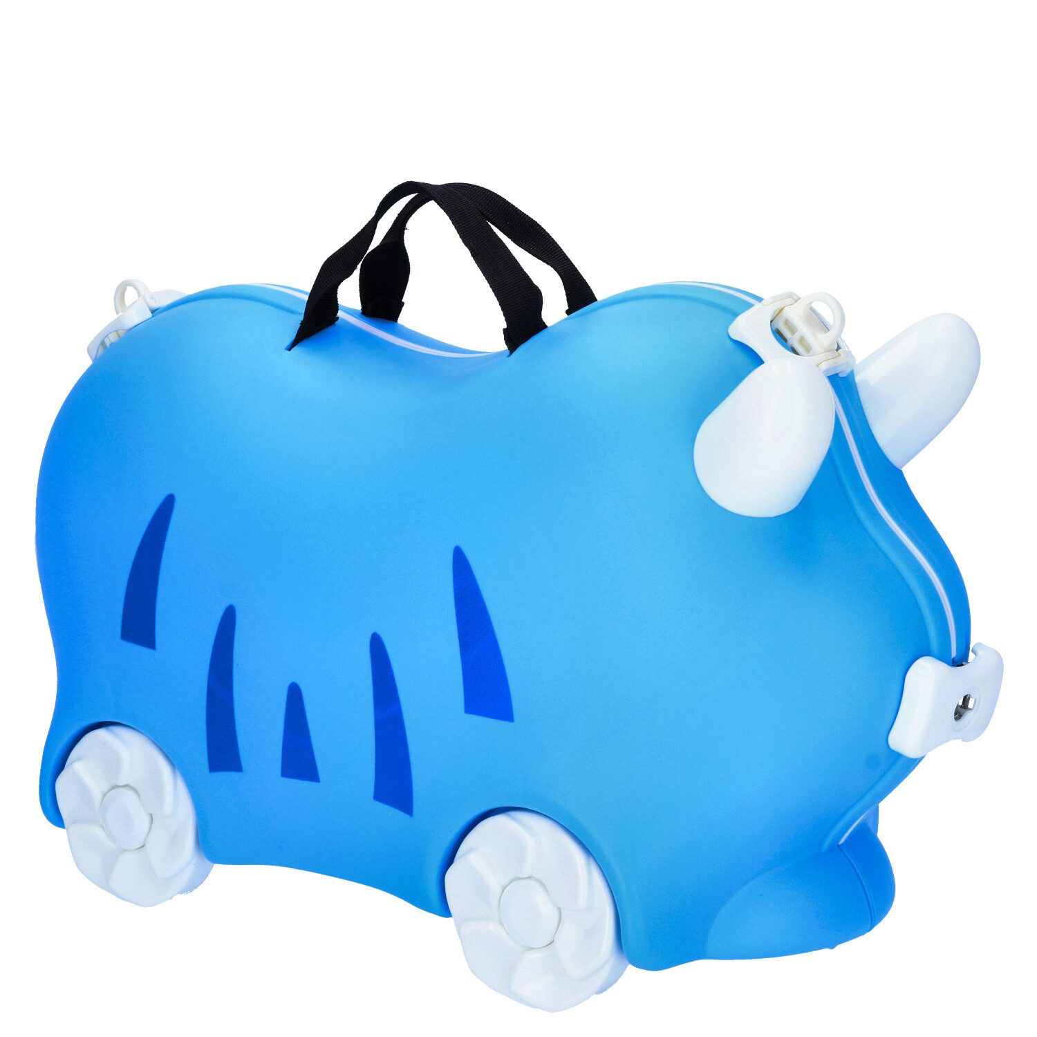 Antonio Koffer Antonio 4-Rad Kindertrolley Ride-On Blue, 4 Rollen Rollen