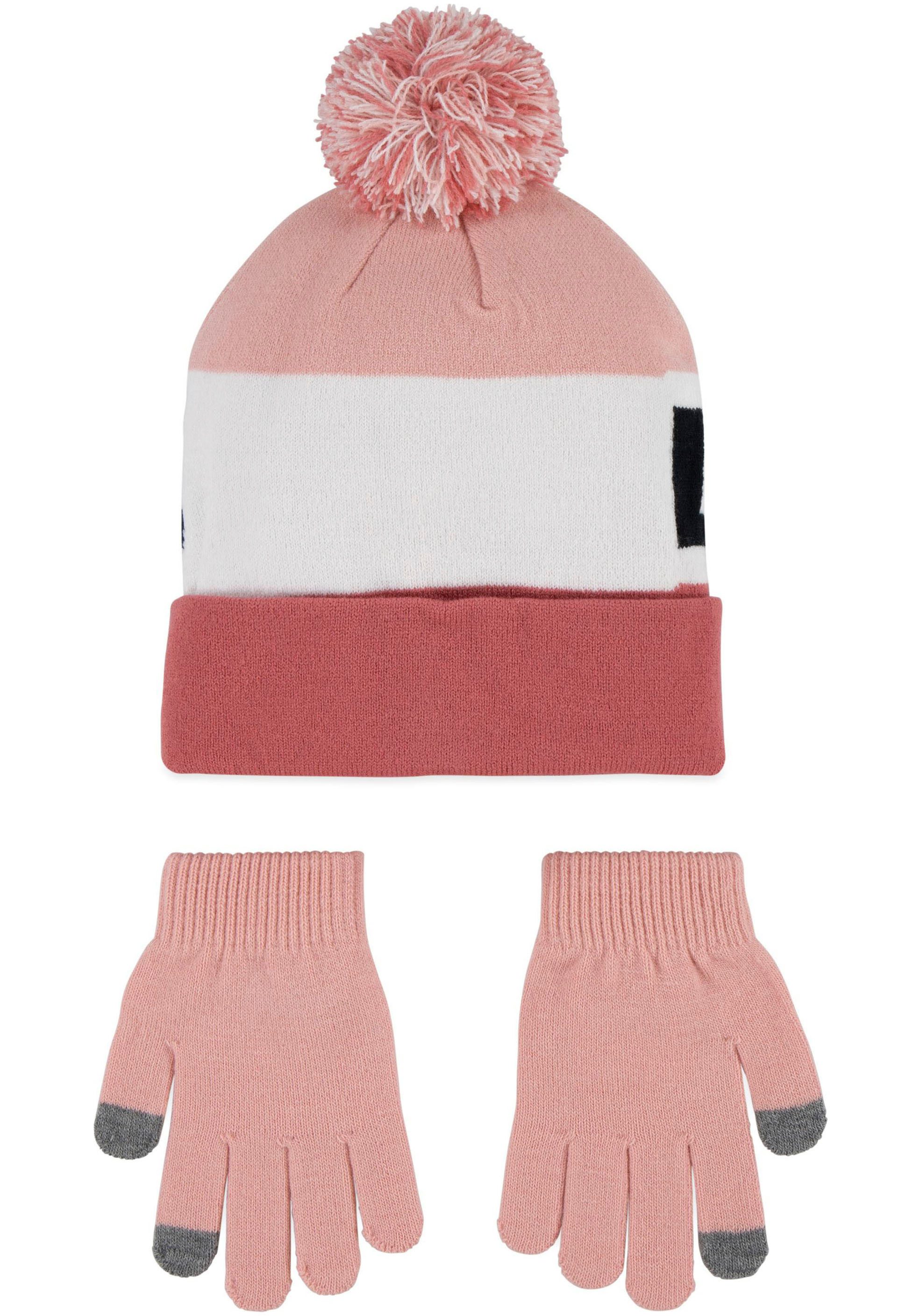 Levi's® Kids Bommelmütze (Set) im Set mit Handschuhen, für Größen 128 bis 158 – Bild 2 von 3