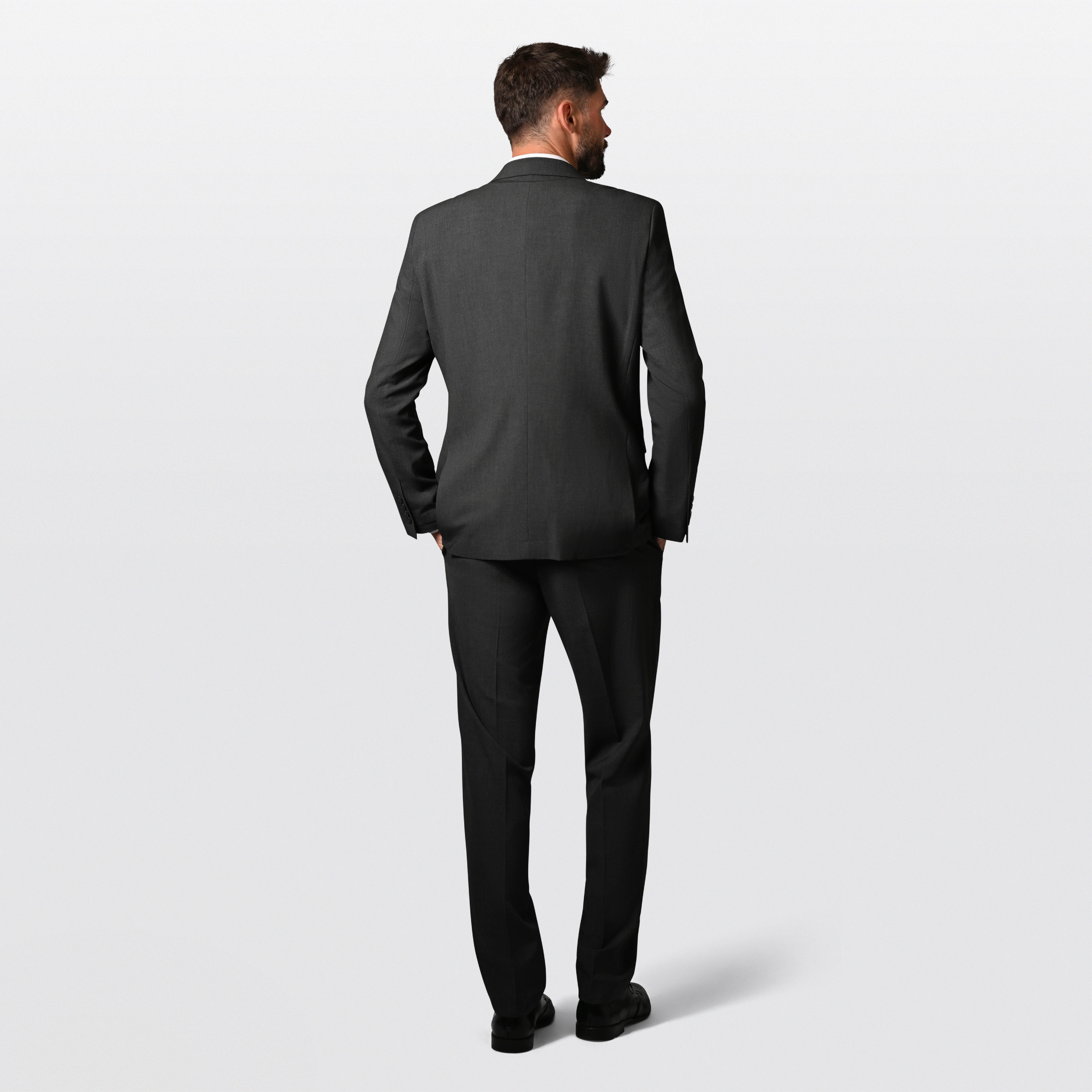 Hirschthal Anzug Herren Business Anzug Regular Fit (Anzughose & Sakko, 2-tlg., Anzug Set) im modernen Look, mit Kleidersack