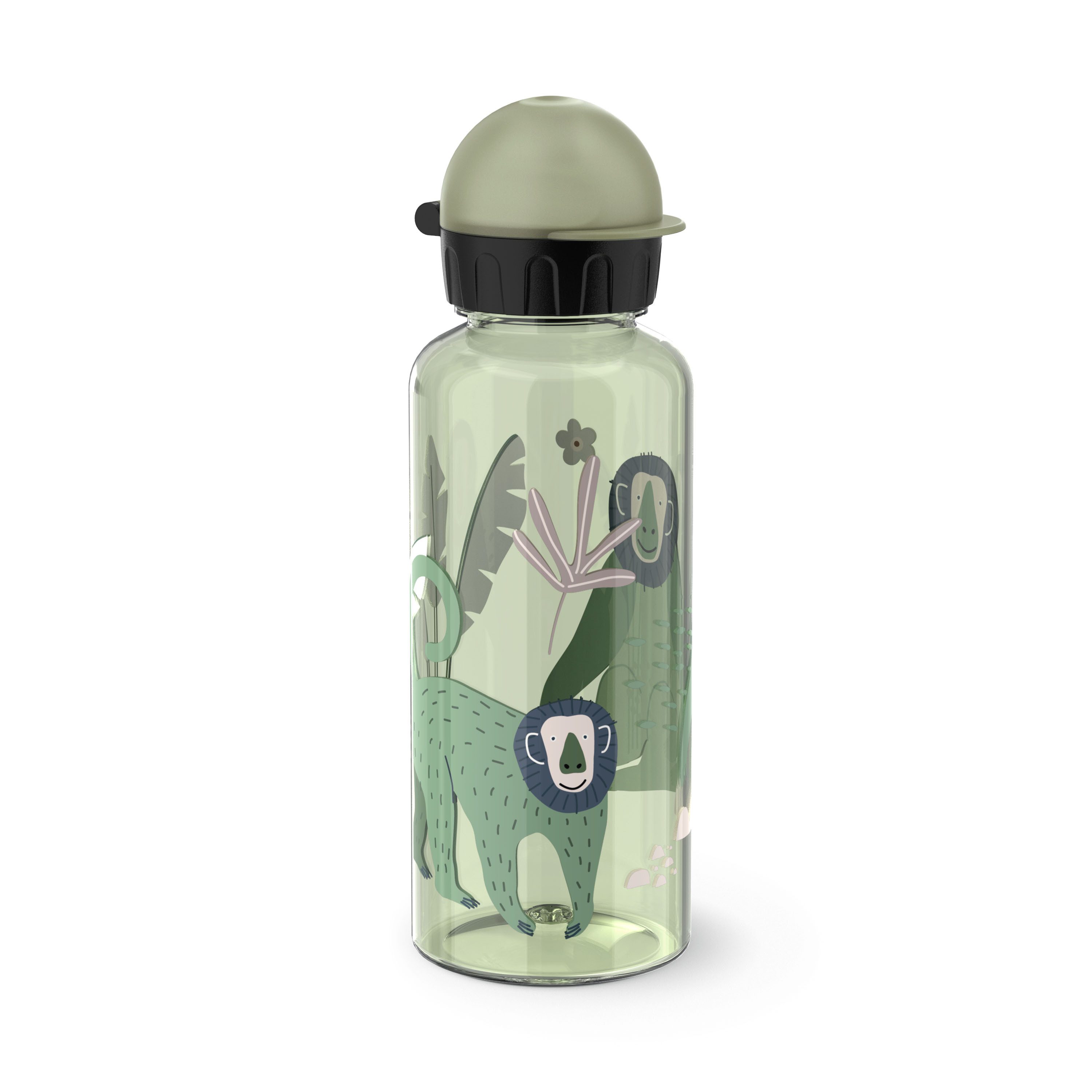 Emsa Trinkflasche Kids, 100 % dicht, leicht, 0,6 L, Dreh-Trinkverschluss, transparent