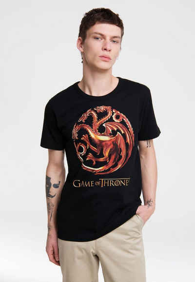 LOGOSHIRT T-Shirt Game Of Thrones - Targaryen mit großem Frontprint