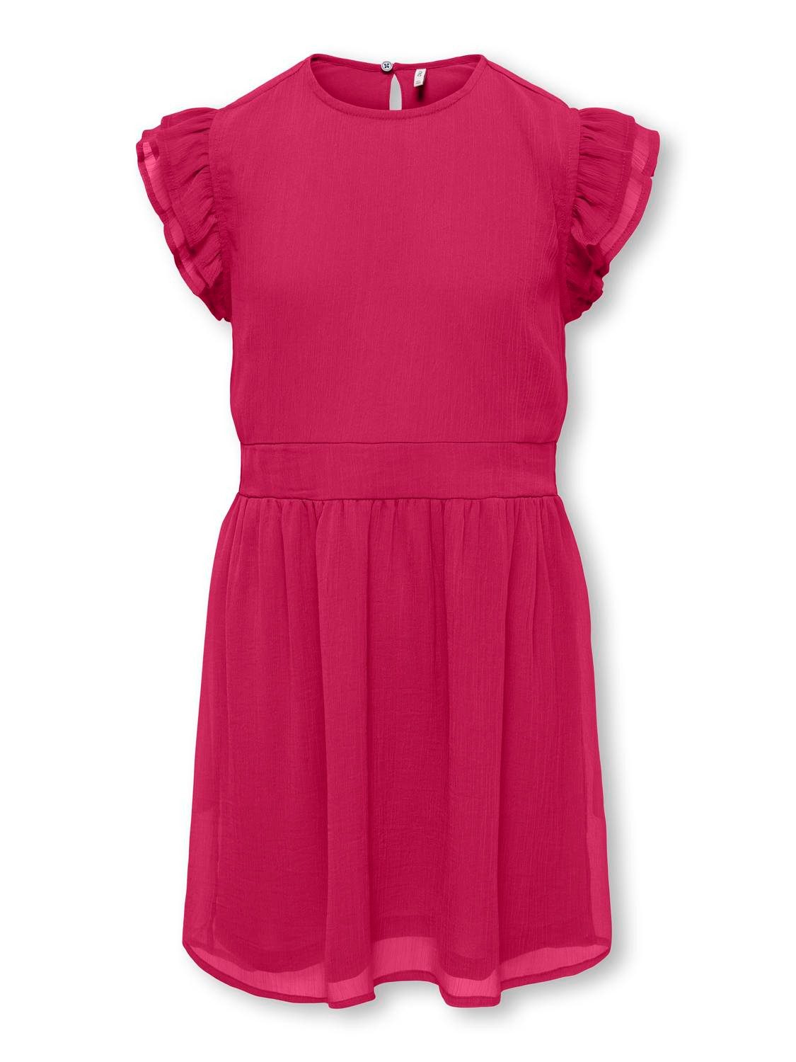 KIDS ONLY Midikleid KOGASTA LIFE S/S DRESS WVN Kunstfaser
