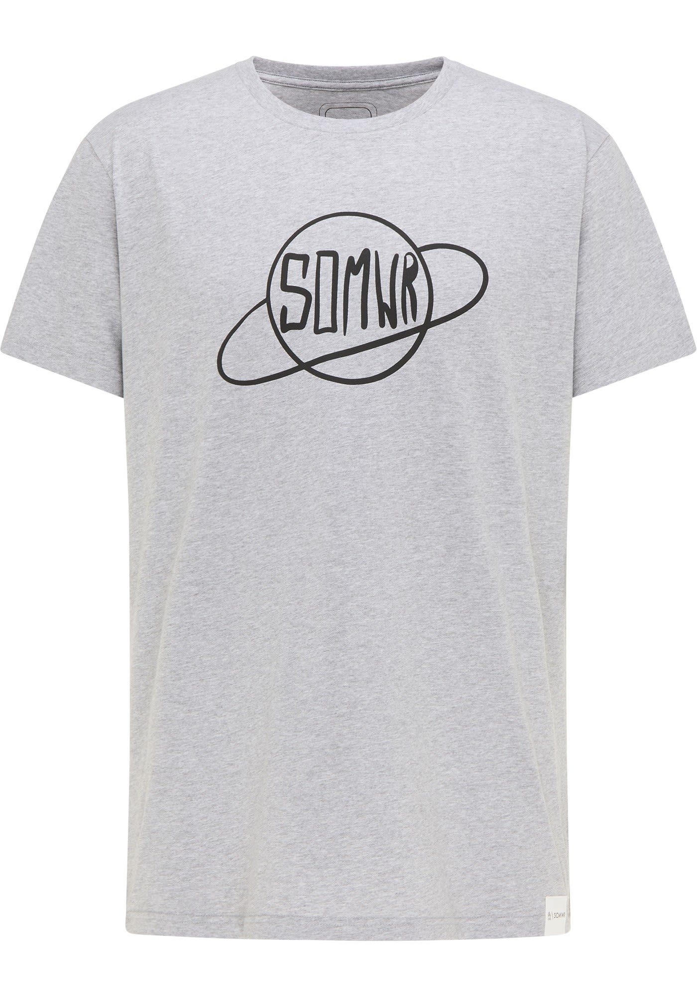 SOMWR T-Shirt Somwr M Planet Sphere Tee Herren Kurzarm-Shirt Grey Melange