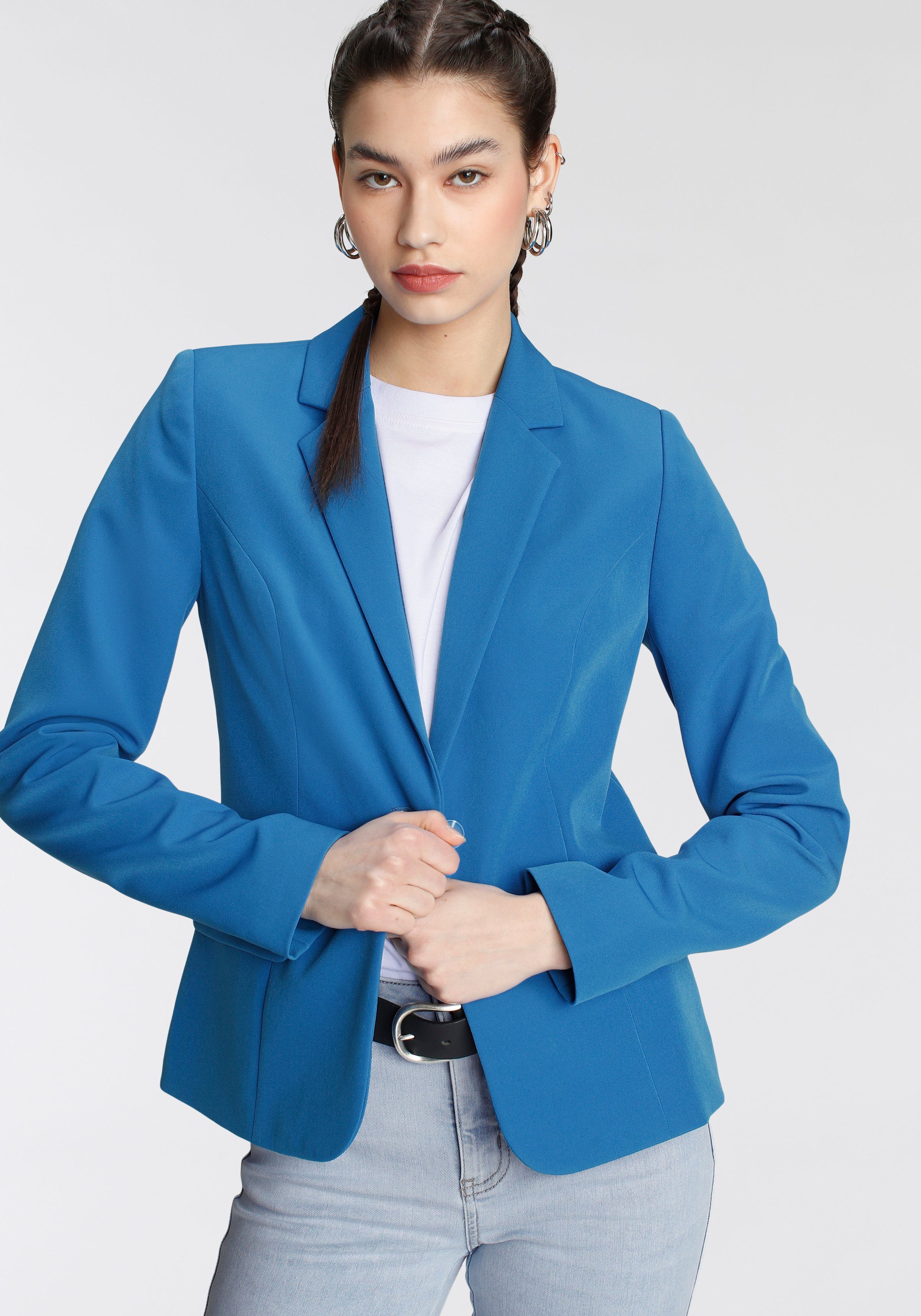 Tamaris Kurzblazer in Trendfarben acidblue