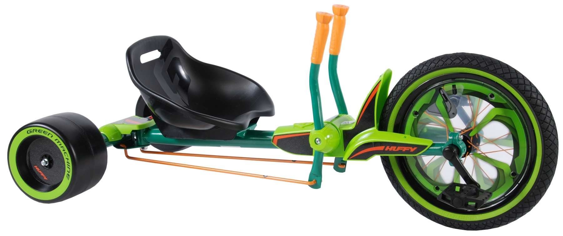 LeNoSa Go-Kart Green Machine - TRIFT DRIKE 180 ° Rotation - Kinder  Tretfahrzeug Dreirad 16 Zoll - Alter 5+