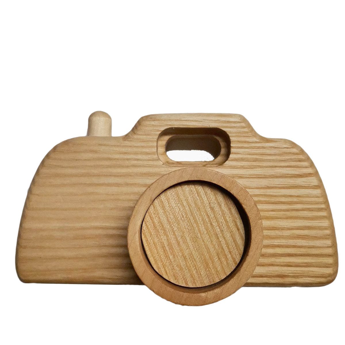 Lotes Toys Spielzeug-Kamera Holz Spiel-Kamera R, (packung, 1-tlg., spar set), Fotografen können durch die drehbare Linse fokussieren
