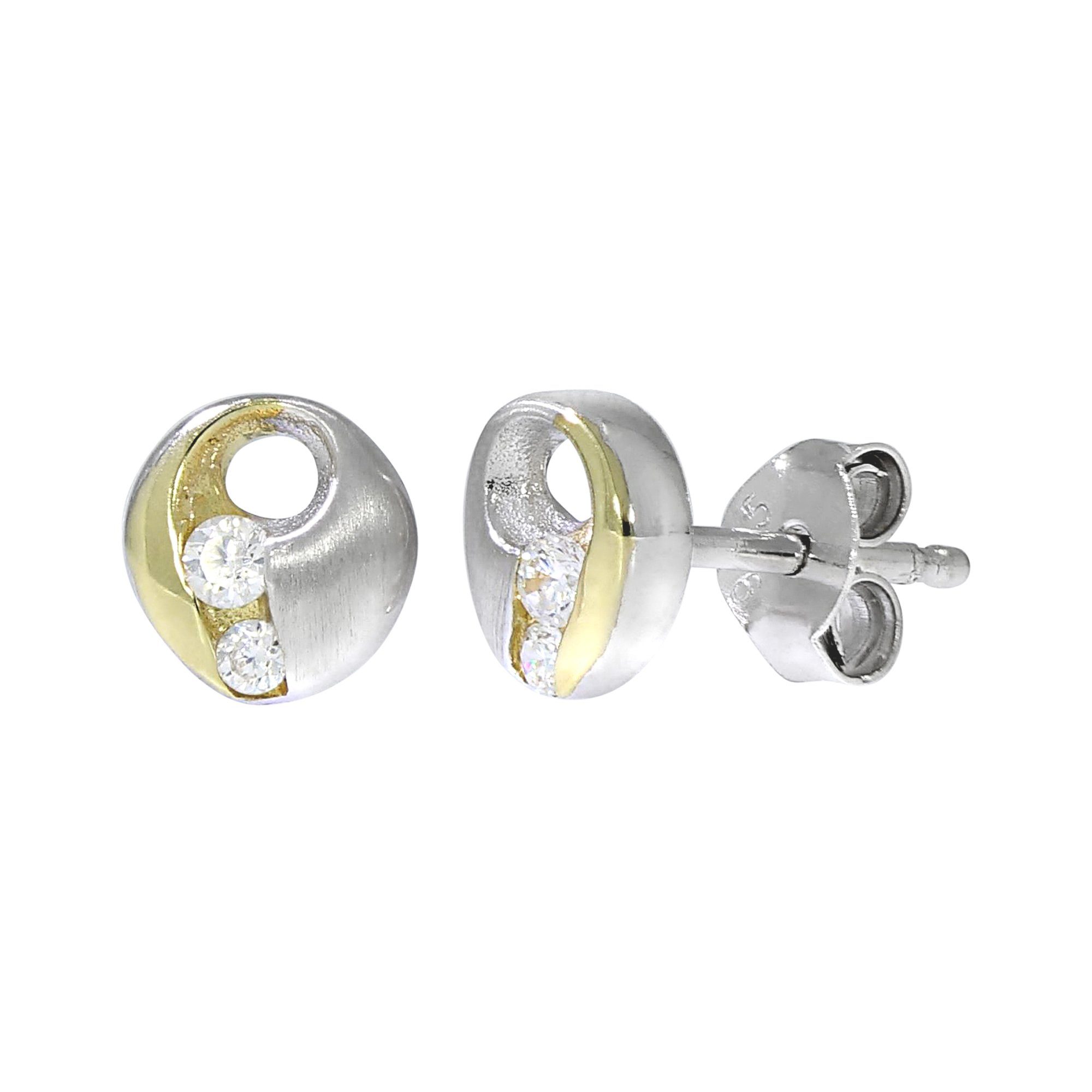 Vivance Paar Ohrstecker 925 Silber zweifarbig günstig online kaufen