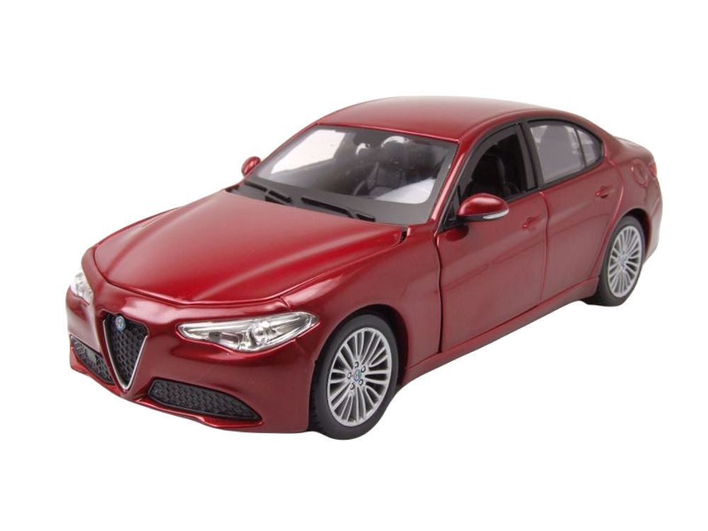 Bburago Modellauto Alfa Romeo Giulia 2016 rot metallic, Maßstab 1:24