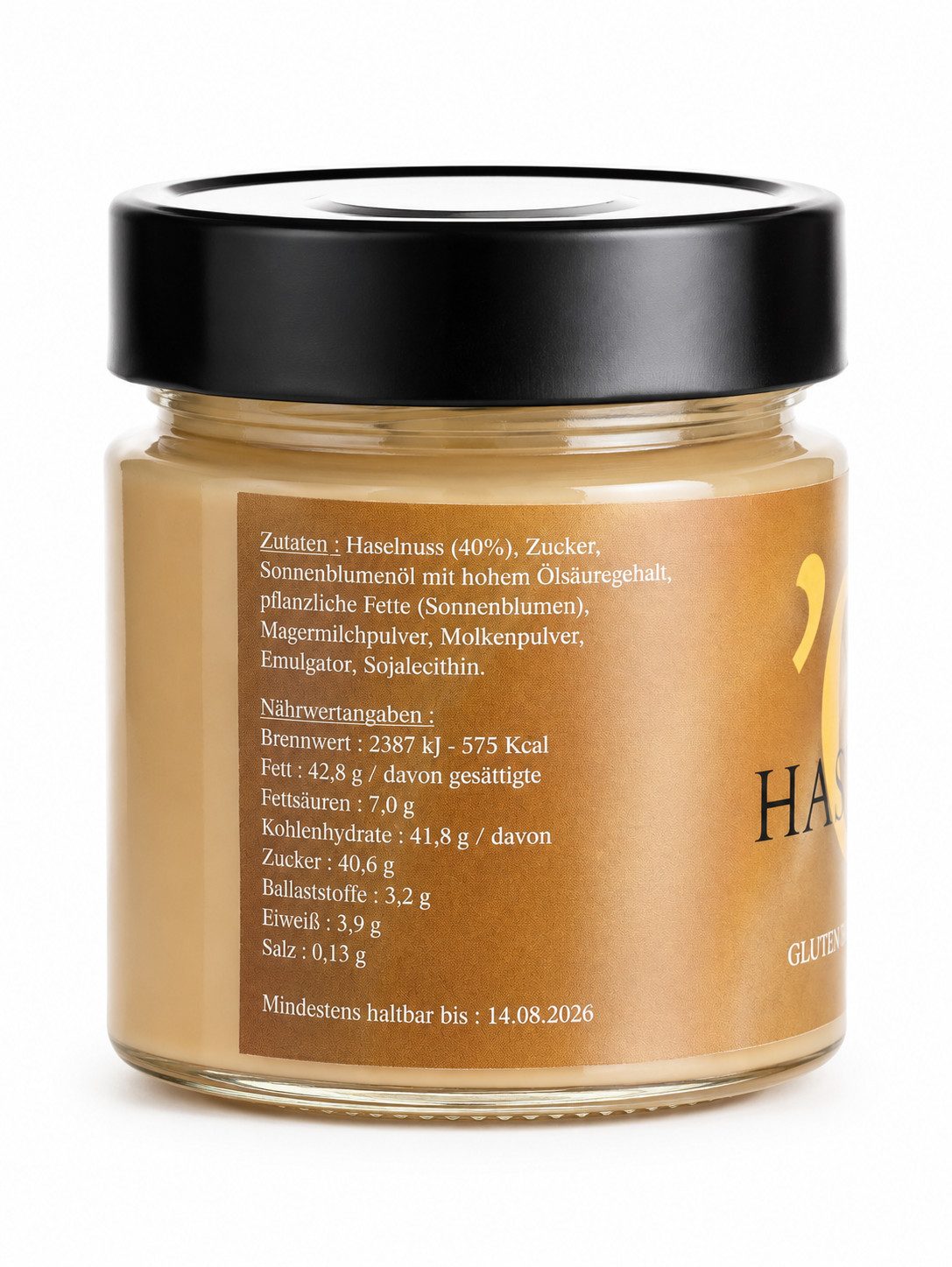 Orodelsud Nussaufstrich Haselnusscreme Kakao 210 g, 1 x 210 g, 1 St., 40 % Haselnüsse, Glutenfrei, Cremige Konsistenz, Ohne Palmöl