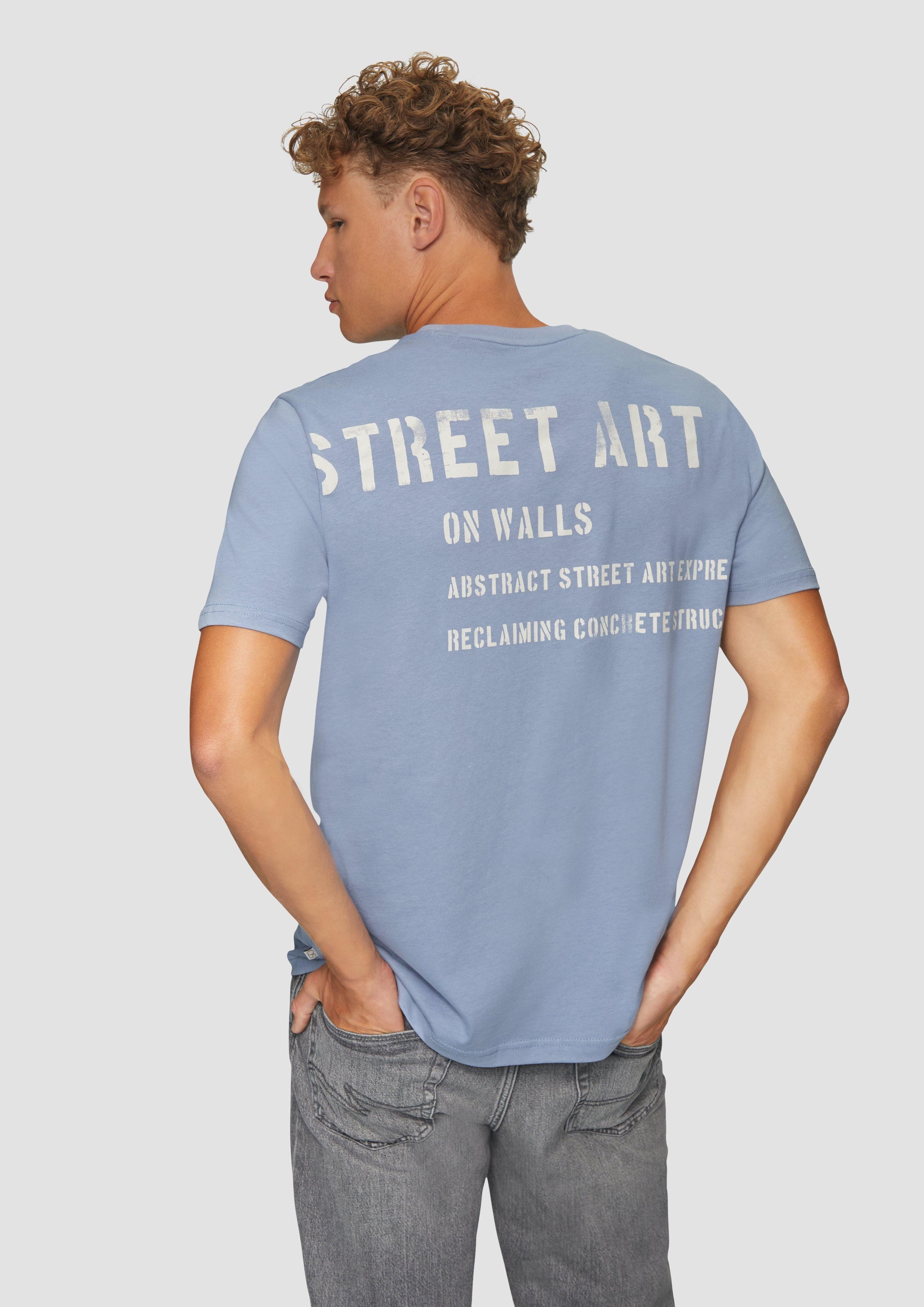 QS Kurzarmshirt T-Shirt mit Front- und günstig online kaufen