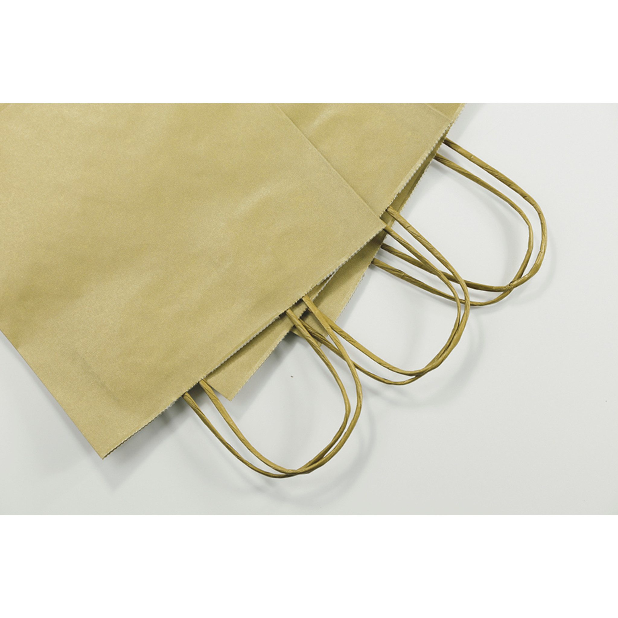 CLAIREFONTAINE Geschenkpapier 25 Geschenktaschen 180+70x240, kraft braun - Kartonbraun 395609C, Tasche