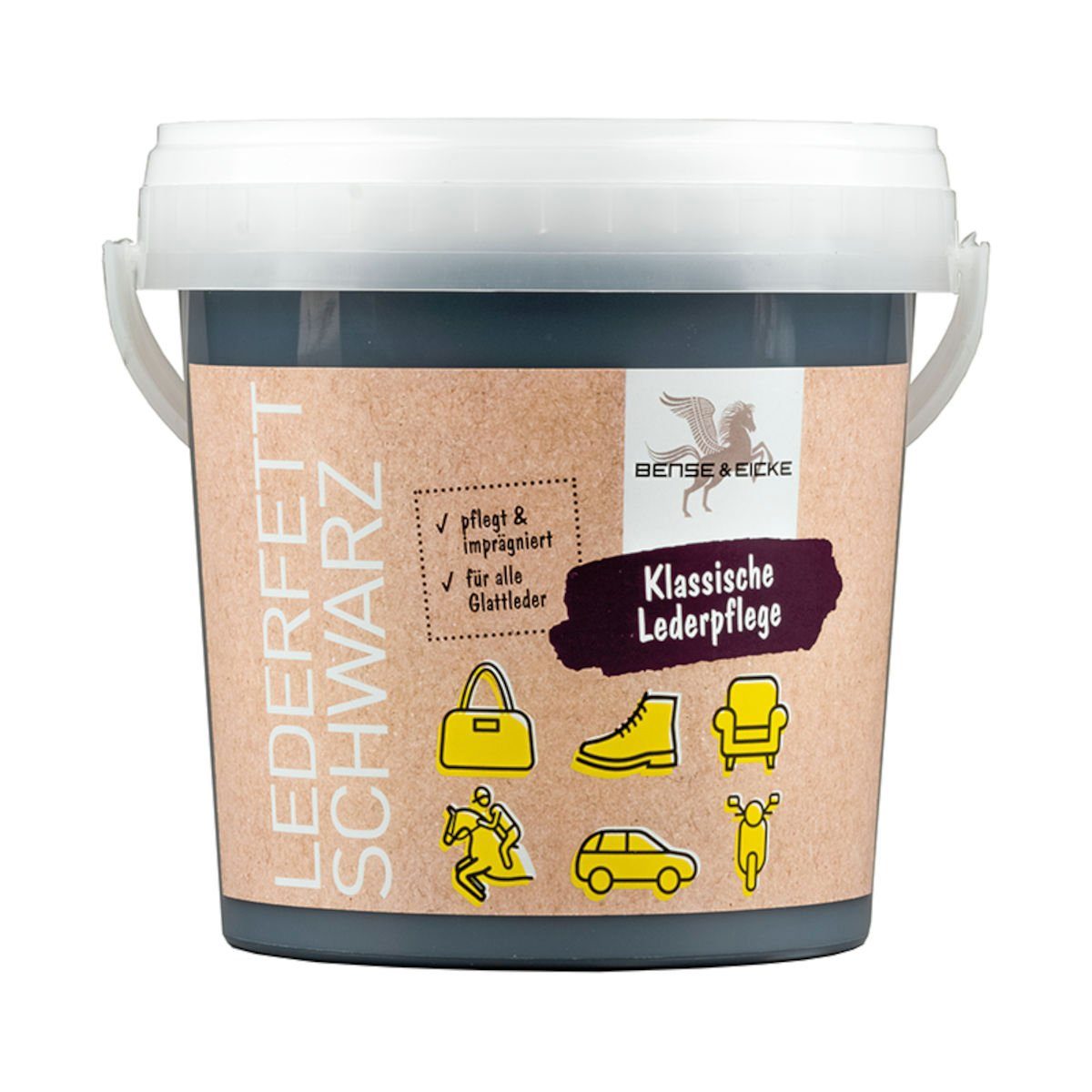 Lederfett schwarz 1000 ml Lederfett
