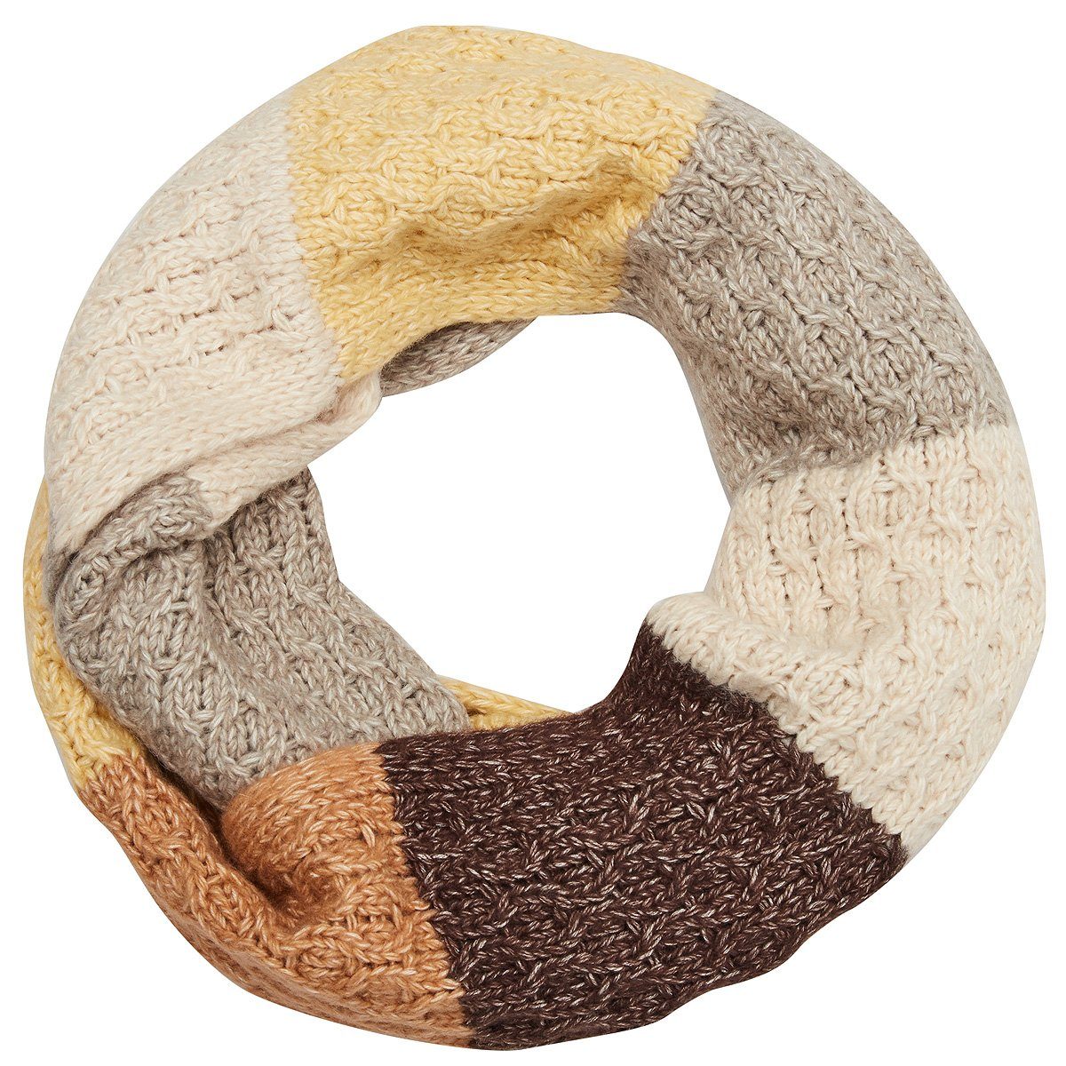 Schal Damen Schlauchschal mit Blockstreifen Snood Schal 2106980