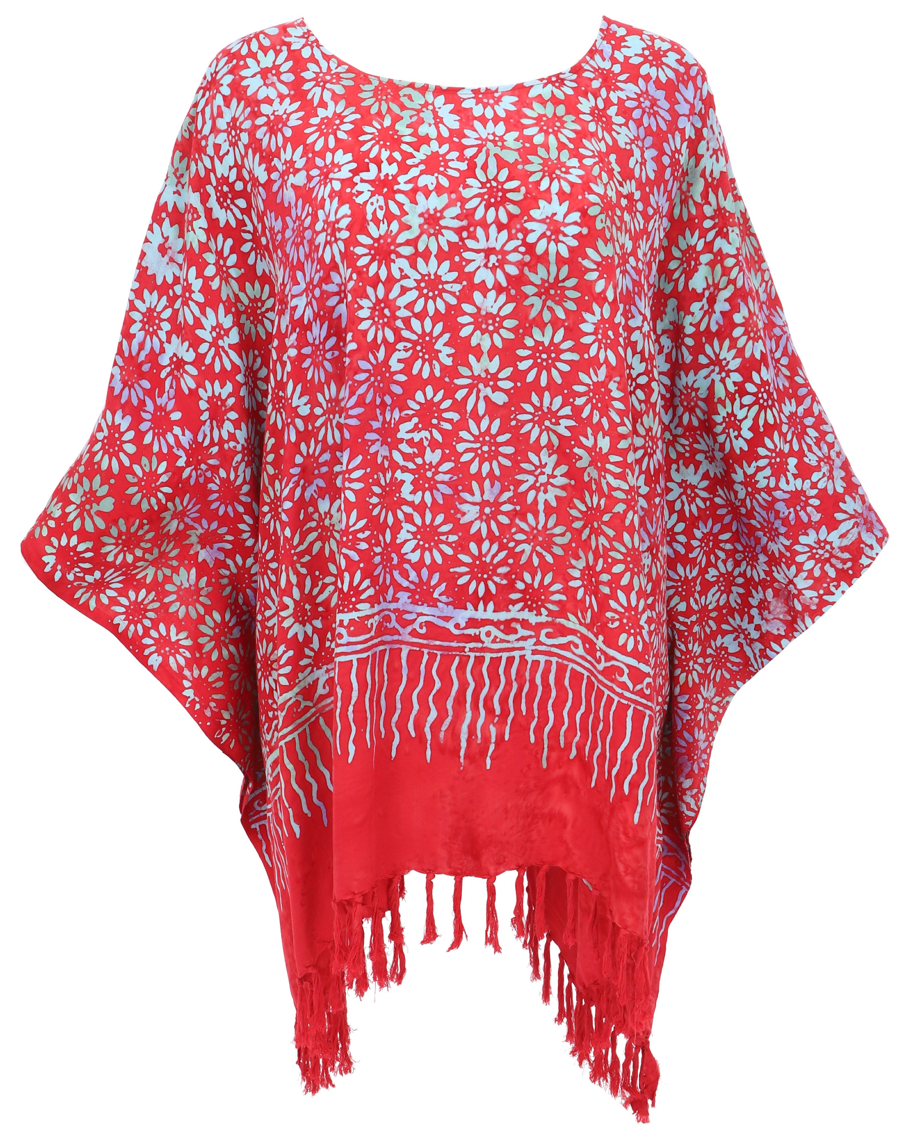 Guru-Shop Longbluse Poncho, Tunika, Strandkleid, Batik günstig online kaufen