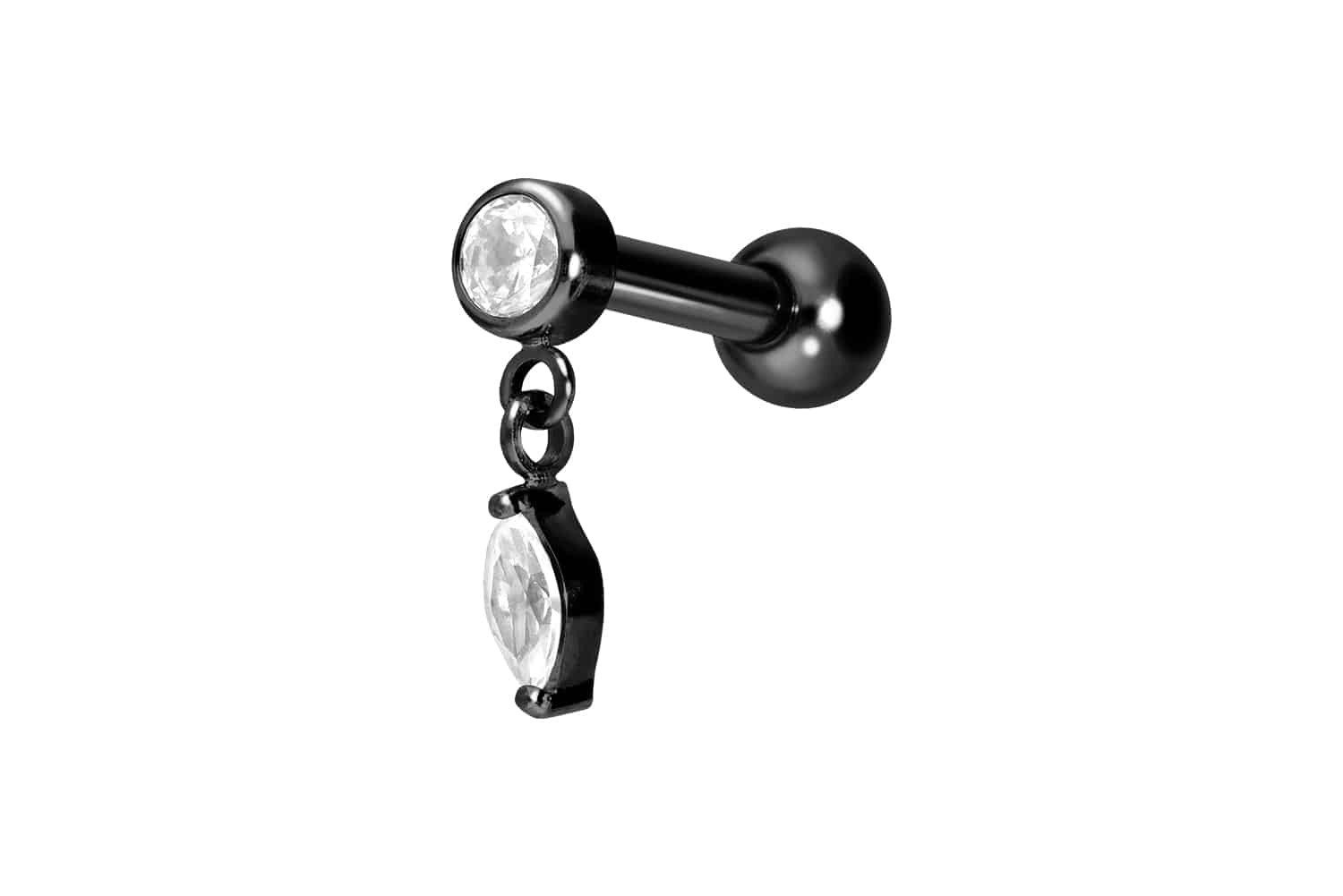PIERCINGLINE Single-Ohrstecker Titan Ohrpiercing mit Innengewinde günstig online kaufen