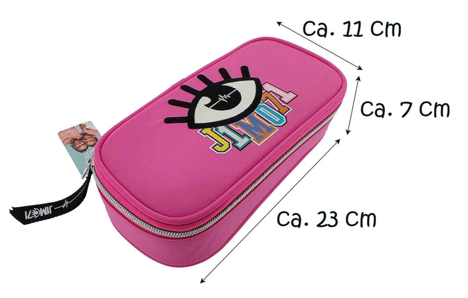 Depesche Federmäppchen Schlampermäppchen Lisa und Lena pink, (Stück, 1-tlg., Schlampermäppchen), Stifteetui Federmappe Schlampertasche Schulmäppchen