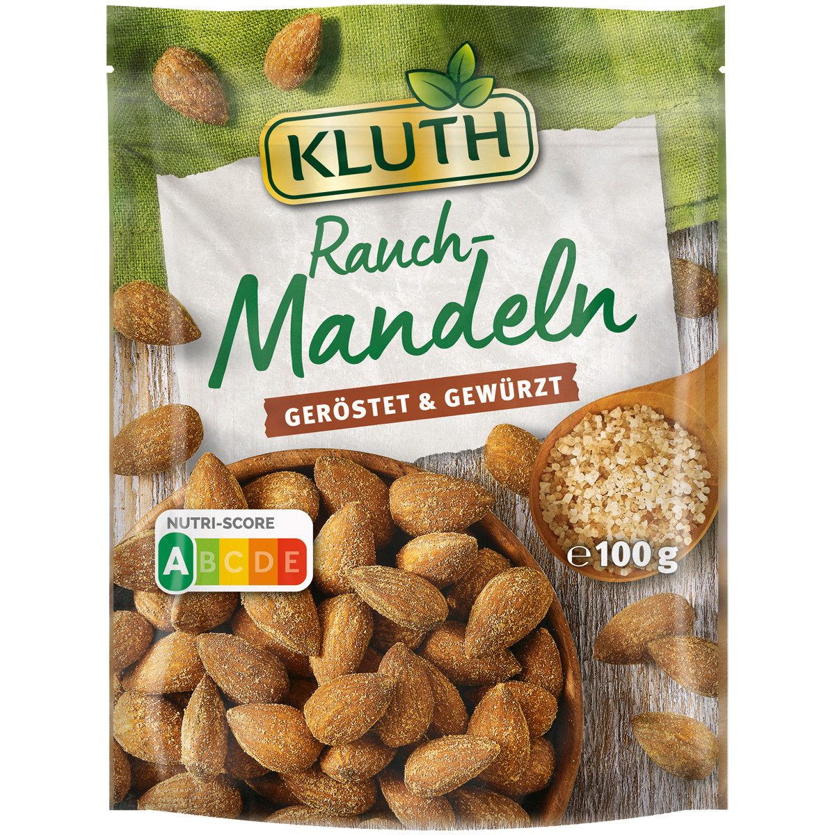KLUTH Knabberei, Kluth Rauch Mandeln geröstet und gewürzt Premium Produkt 100g