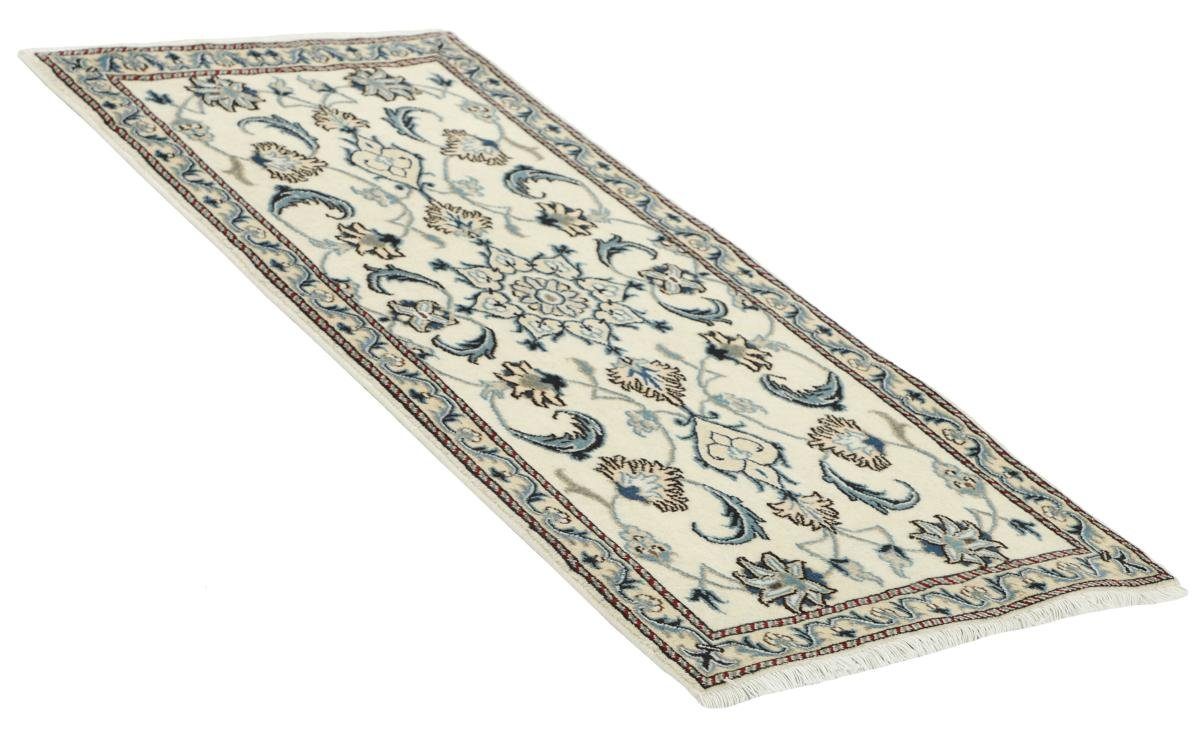 Orientteppich Nain mm Trading, / Höhe: Perserteppich Nain Läufer, 70x144 Handgeknüpfter Orientteppich 12 rechteckig,