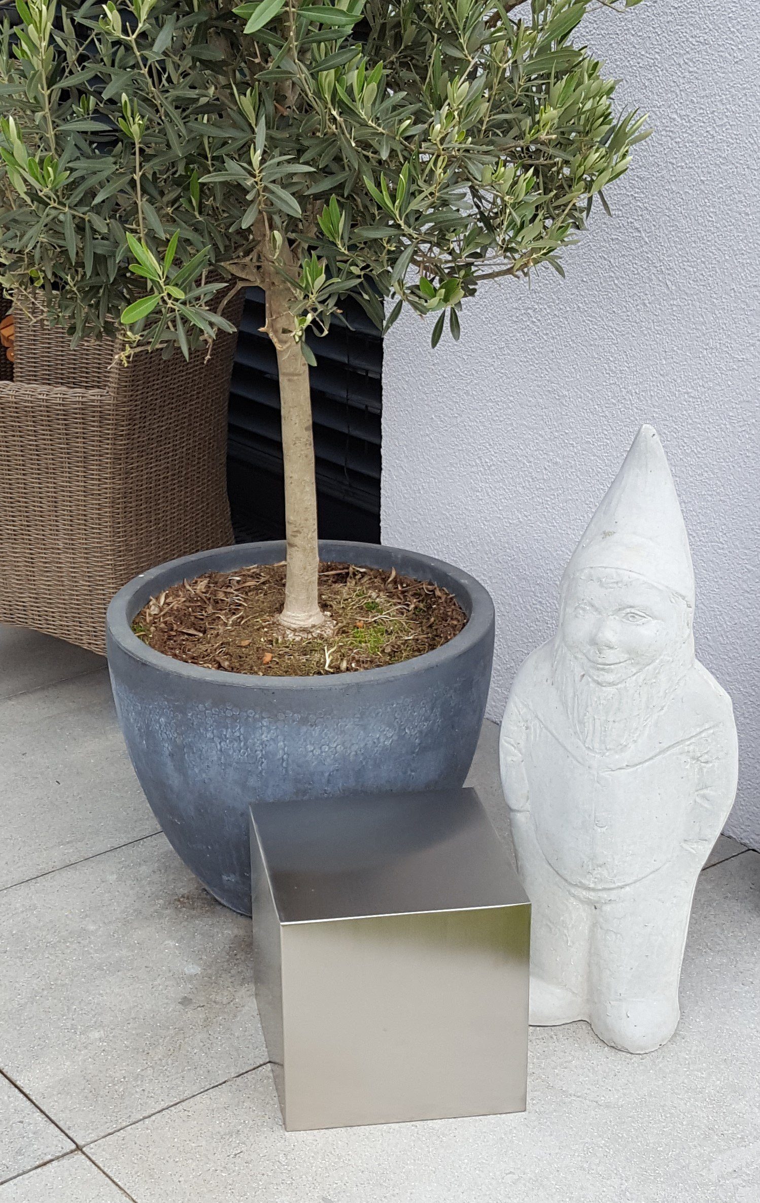 Jürgen Bocker - Gartenambiente Gartenfigur Dekorations-Quader Würfel 20-50 cm Edelstahl matt Dekoquader