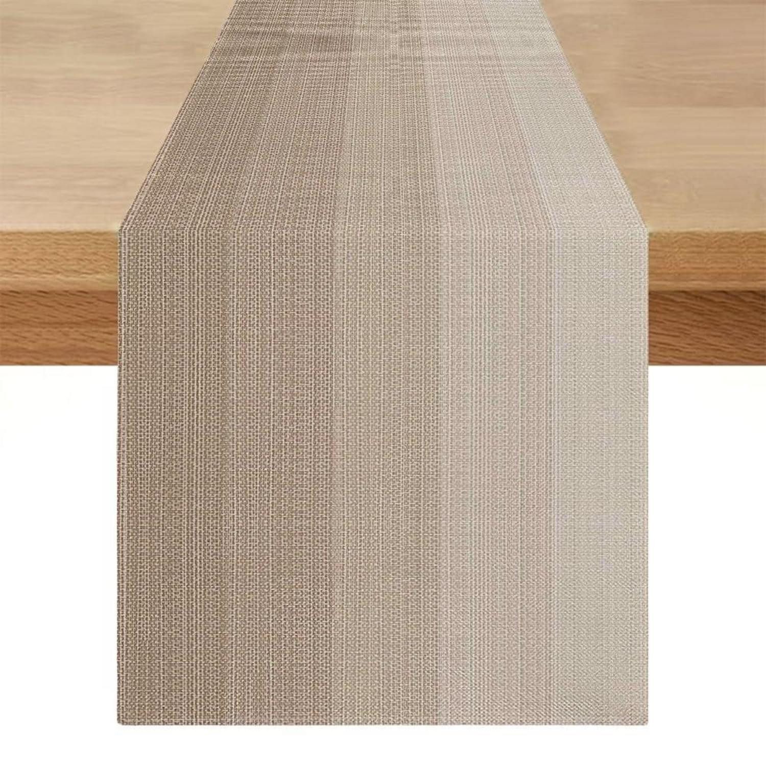 LuxusKollektion Tischläufer Tischläufer Leinenoptik 40x100 cm Beige (1-tlg)