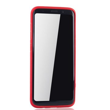 König Design Handyhülle Samsung Galaxy S8, Samsung Galaxy S8 Handyhülle Backcover Rot