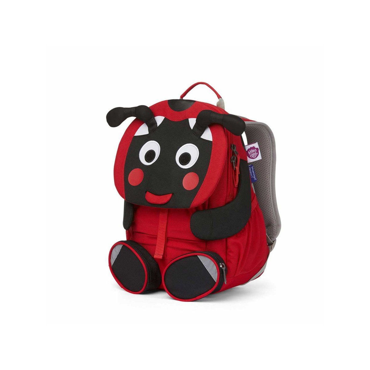 Affenzahn - Marienkäfer rot Rucksack Schwarz