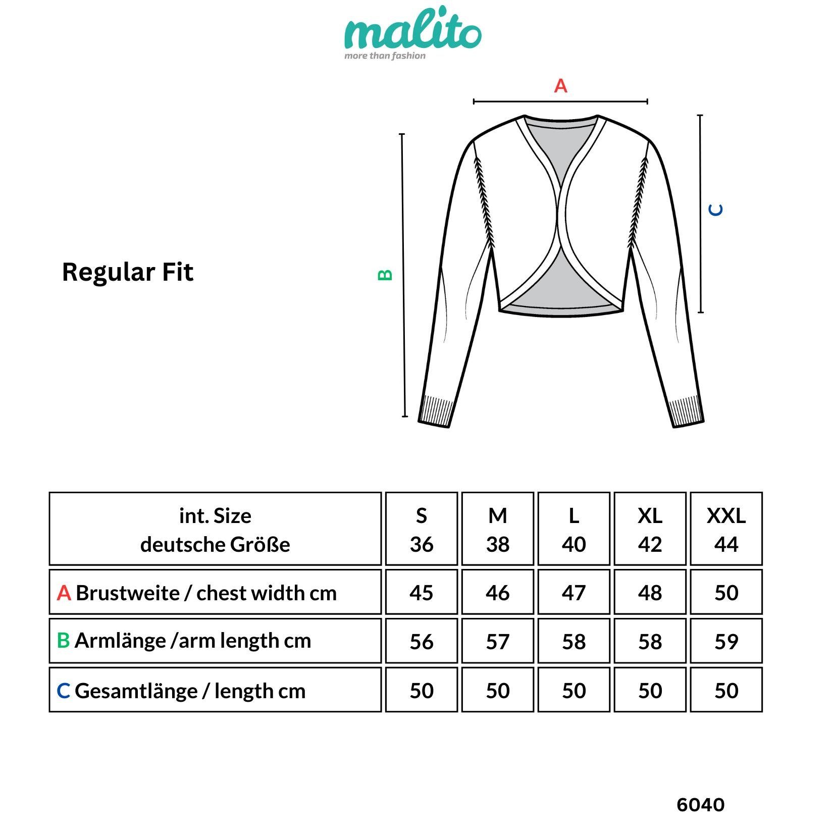 Sweatblazer fashion malito Basic-Look im than 6040 dunkelgrau Jackenblazer more