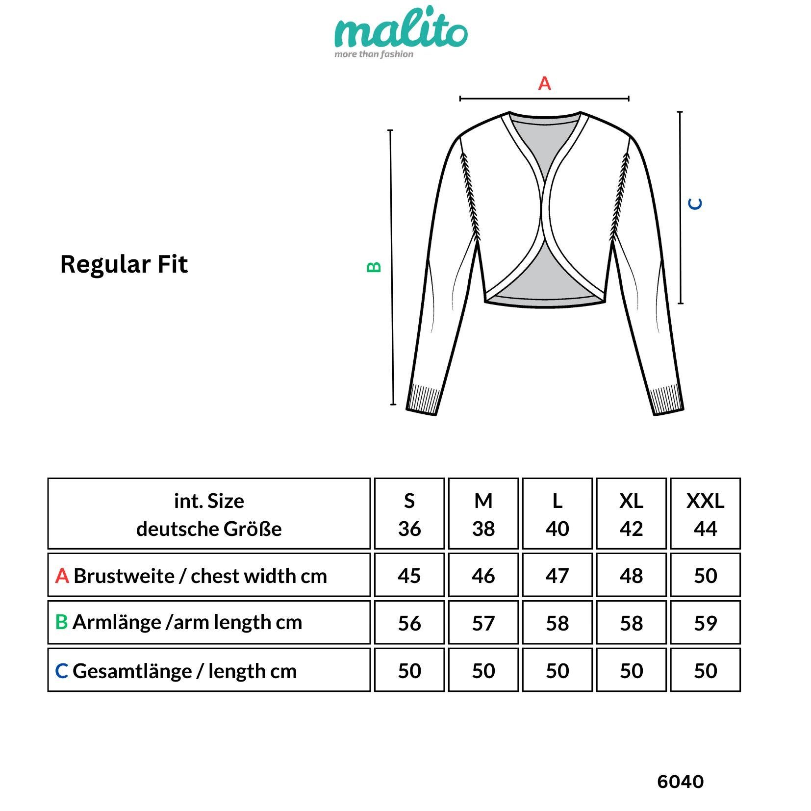 malito more than fashion Jackenblazer malito Damen Blazer ohne Kragen, Sakk günstig online kaufen