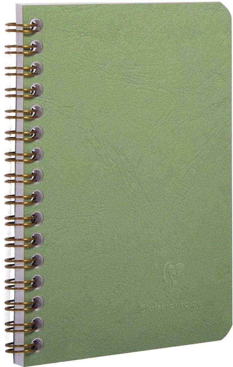 CLAIREFONTAINE Notenblock Spiralbuch A4 Agebag liniert mit Rand 50 Blatt grün
